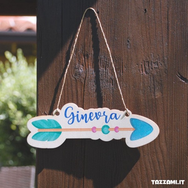 Freccia decorativa per la camera dei Bambini, Personalizzata con Nome