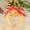 Pallina per Albero di Natale Personalizzato con nome e foro cuore