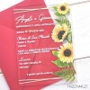 Partecipazione per Matrimonio con tema Girasole Giallo