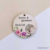 Tag Segnaposto Matrimonio Tema viaggio e fiori personalizzato con Nomi