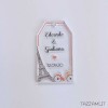 Tag Bomboniera Matrimonio tema Parigi Personalizzato con Nomi sposi