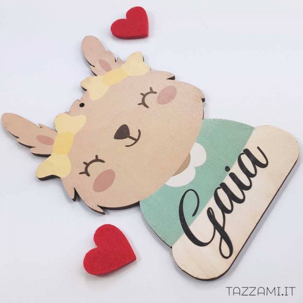 Coniglietto decorativo per la Camera della tua Bambina con Nome