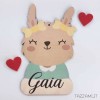 Coniglietto decorativo per la Camera della tua Bambina con Nome