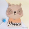 Coniglietto decorativo per la Camera del tuo Bambino con Nome