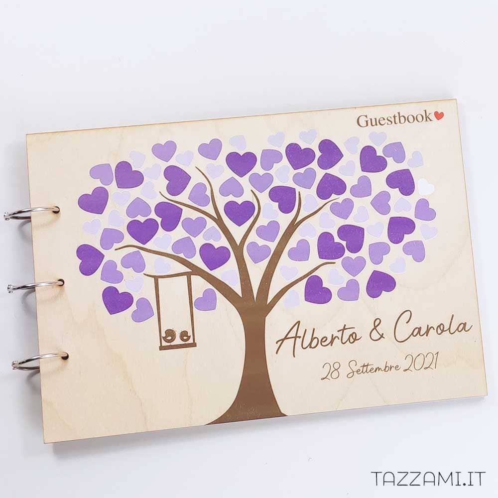 Libro degli ospiti in 3D, albero della vita, Guestbook wedding