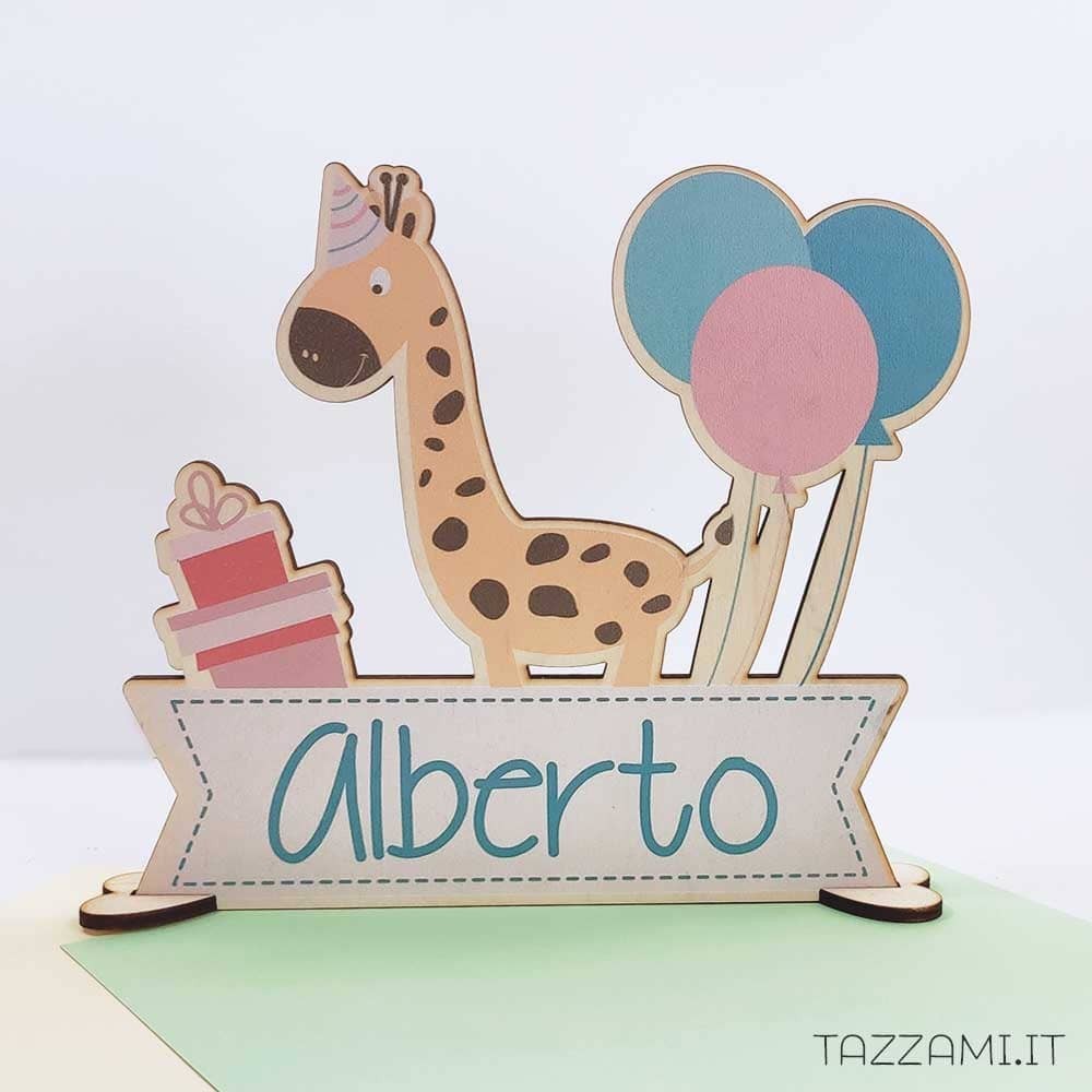 Cake Topper Bambino con Palloncini