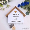 Casetta Portachiavi o porta canovacci Personalizzata con frase