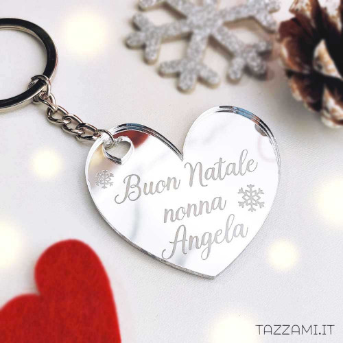 Cuore in legno con dedica personalizzata - Idea regalo per San