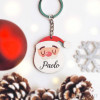 Portachiavi babbo Natale, idea Regalo, Personalizzato con Nome