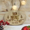 Fuoriporta Buon Natale in legno Personalizzato con Nome Famiglia