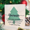 Quadretto con Albero Natalizio e dedica Personalizzabile idea regalo