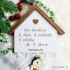 Casetta Portachiavi o porta canovacci Personalizzata con frase