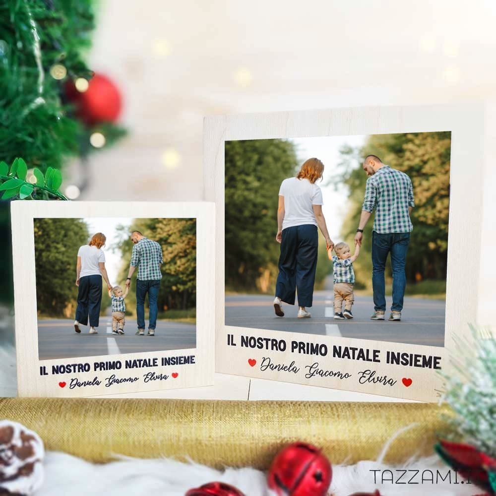 Quadretto con Dedica e Foto Personalizzabile idea regalo Natale