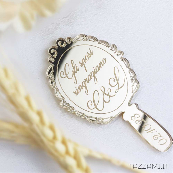 Segnaposto Matrimonio, con nome ci ciascun invitato.