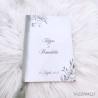 Libretto Messa da Matrimonio A5 foglie e fiori bianchi