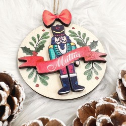 Soldatino di Natale pallina addobbo Personalizzato con Nome