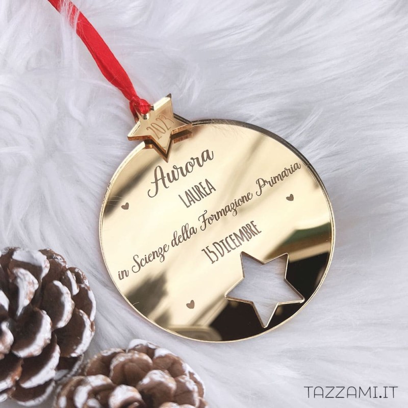 Pallina Natale, ottima  idea Regalo Personalizzata con dedica