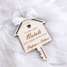 Addobbo Natalizio Casa con Chiave, personalizzato con Nomi e Anno