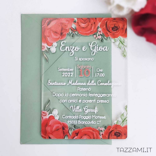 Partecipazione Rose Rosse