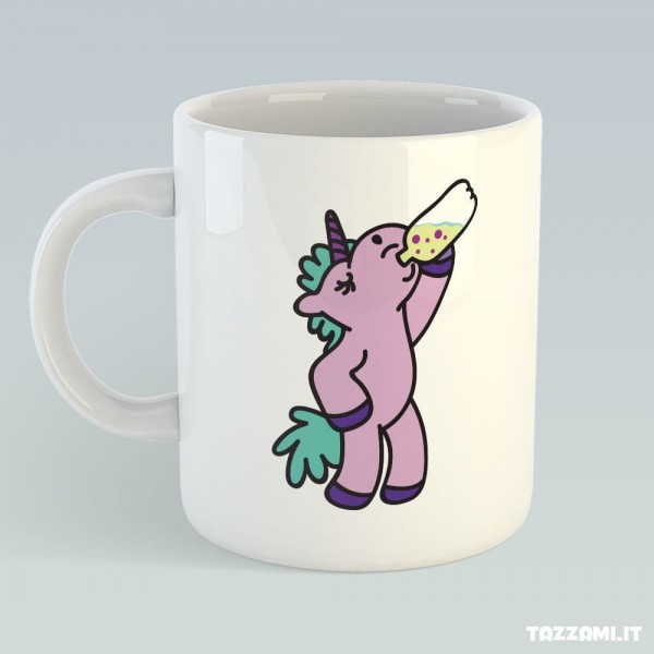 Tazza con Unicorno rosa e scritta meglio sbronzi che Stronzi