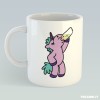 Tazza con Unicorno rosa e scritta meglio sbronzi che Stronzi