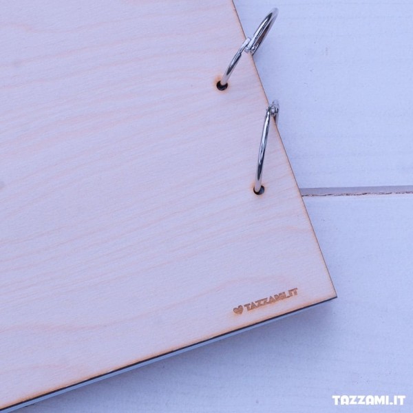 Guestbook in legno per Compleanno personalizzato con Nome e data